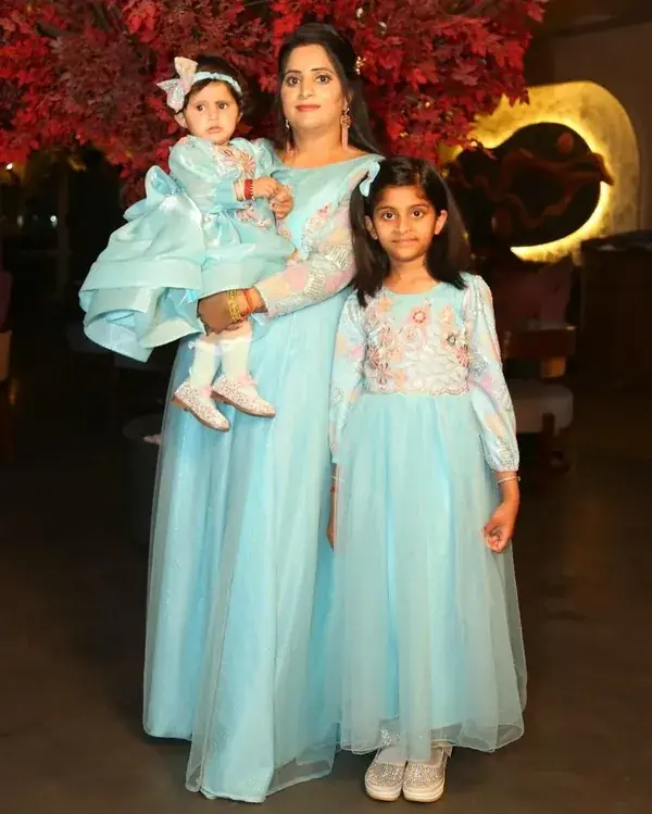 Mother and daughter combo dress for birthday