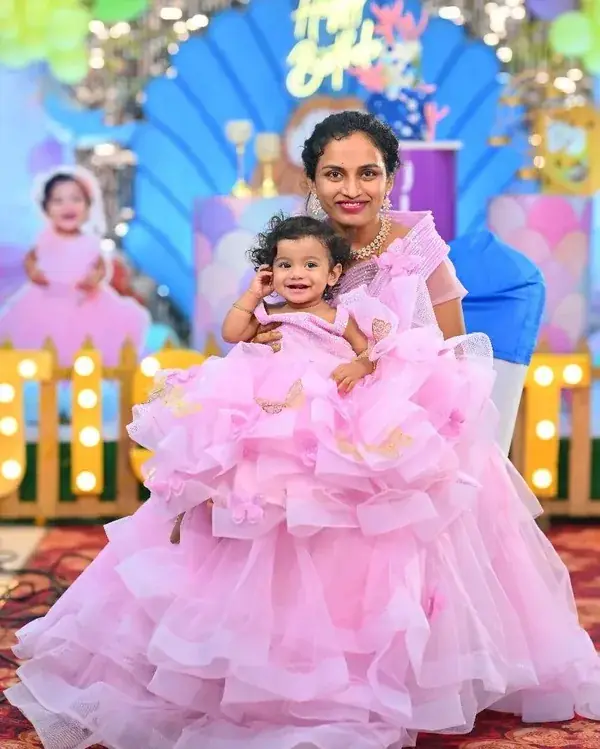 Mother and daughter combo dress for birthday
